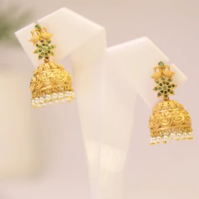 Lord Ganesh Luxe Swan Jhumka