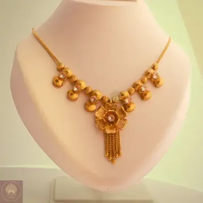 Golden Blossom Grace Necklace