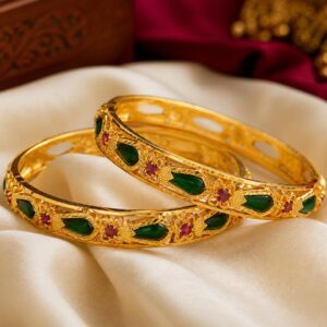 Nagapadam Bangle (Single) — View 1 | Kerala gold-plated bangles | Mayukhi Collection
