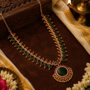 Premium Gopi Necklace – Kerala Traditional Gold-Plated Premium