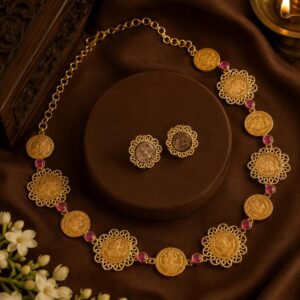 Lakshmi Kaanta Necklace – Traditional Gold-Plated Kerala Temple Jewellery