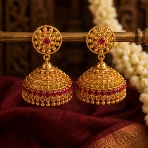 Manikyavalli Jhumkka 1 — Kerala Traditional Jewellery | Mayukhi Collection