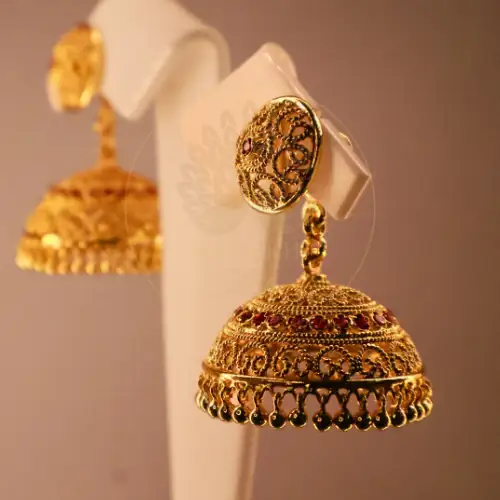 Ruby Rajbari Jhumkas