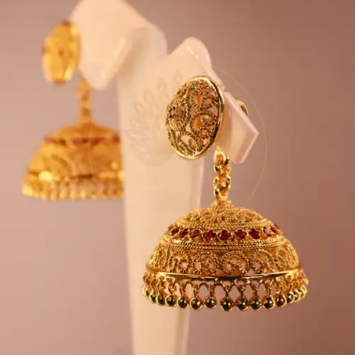 Ruby Rajbari Jhumkas