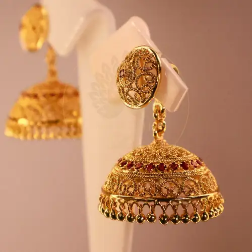 Ruby Rajbari Jhumkas