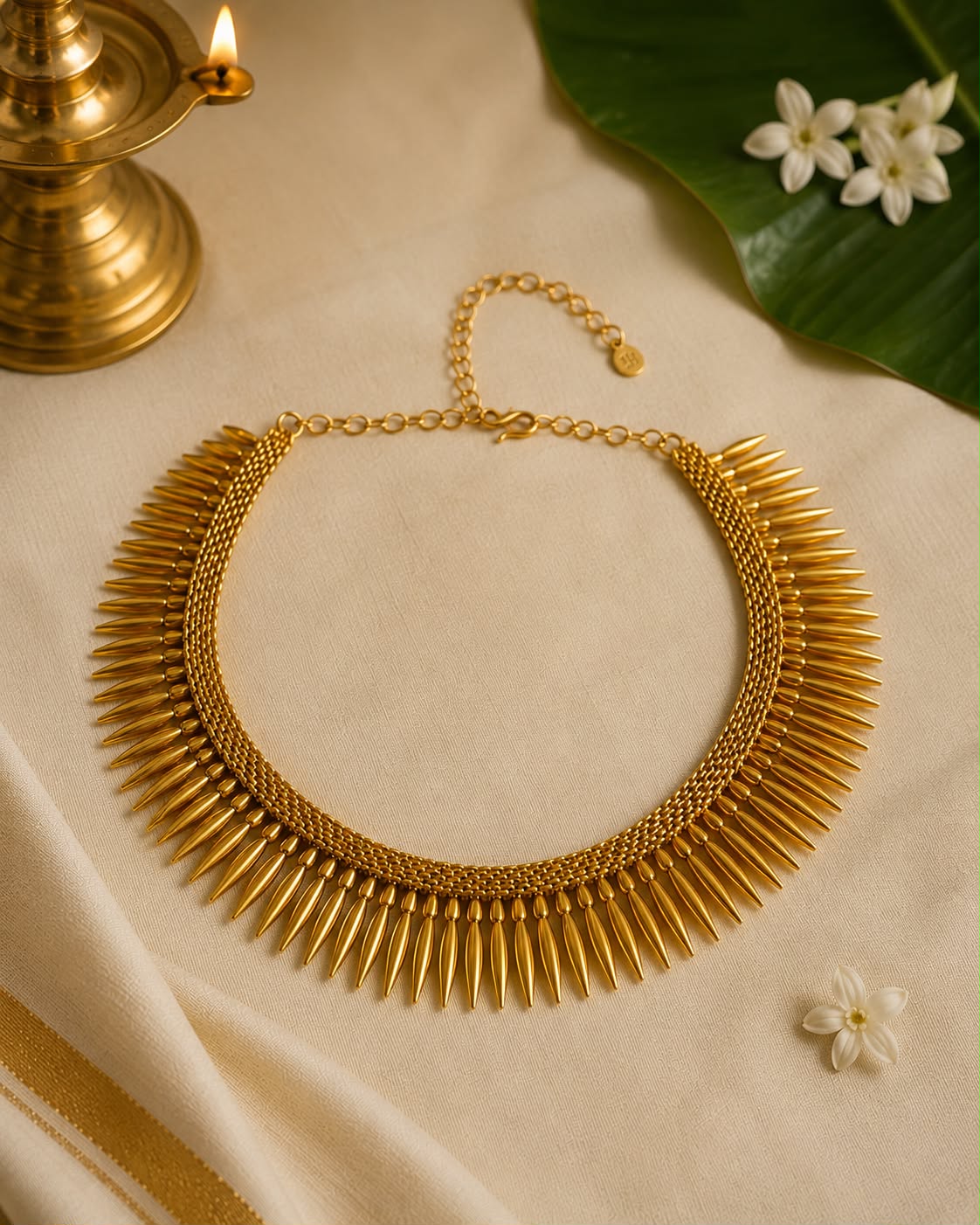 Mullamottu Stoneless1 — Kerala Traditional Jewellery | Mayukhi Collection