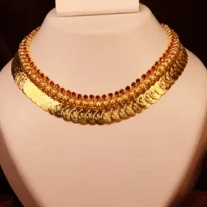 Stone Studded Adukku Kaasumala