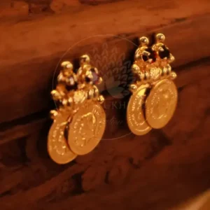 Adukku Kasu Stud Earrings Side