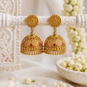 Authentic Kasi Jhumka Earrings | Premium Bridal Ethnic Jewelry