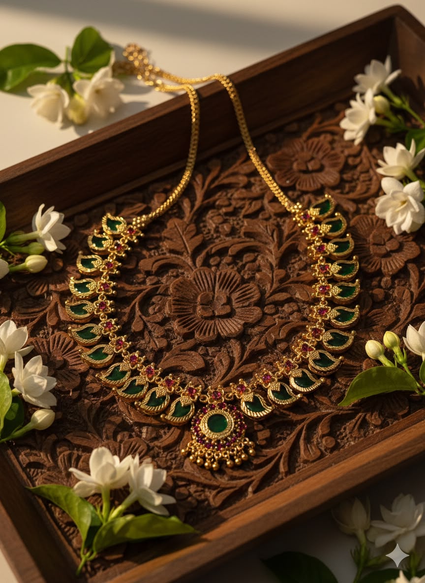 Manga Necklace — Kerala Traditional Jewellery | Mayukhi Collection