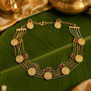 Kashi Choker Set | Traditional Gold-Plated Temple Jewellery for Women