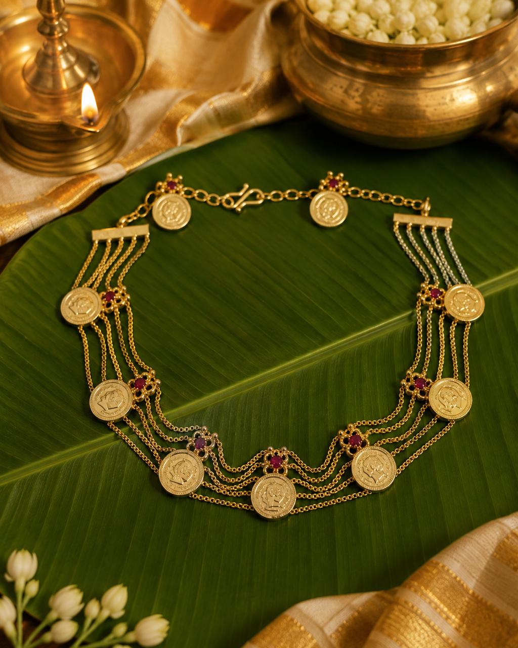Kashi Choker Set | Traditional Gold-Plated Temple Jewellery for Women