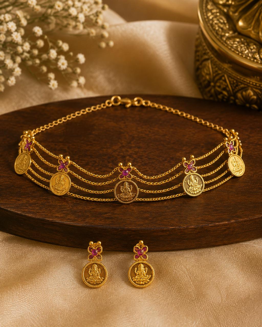 Kashi Choker Set2 — Kerala Traditional Jewellery | Mayukhi Collection