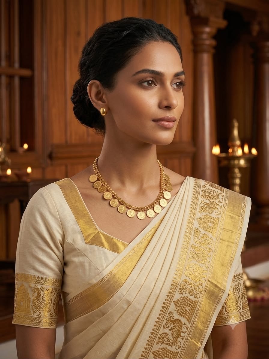Kashi Necklace 2 — Kerala Traditional Jewellery | Mayukhi Collection