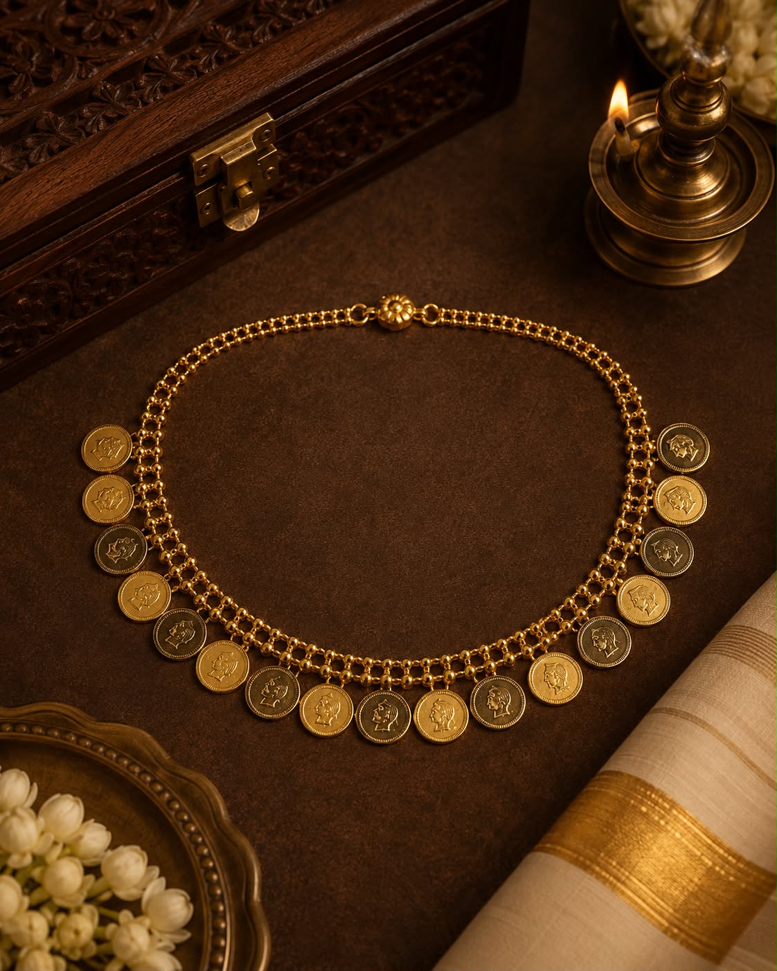 Kashi Necklace — Kerala Traditional Jewellery | Mayukhi Collection