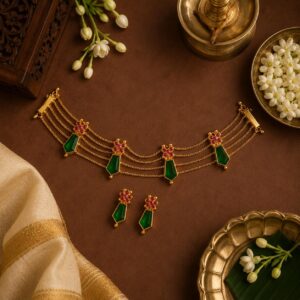 Nagapadam Choker Set 1 — Kerala Traditional Jewellery | Mayukhi Collection