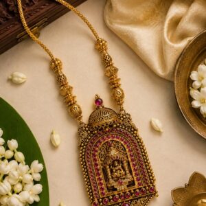 Kshetra Temple Necklace | Handcrafted Gold-Plated Jewellery