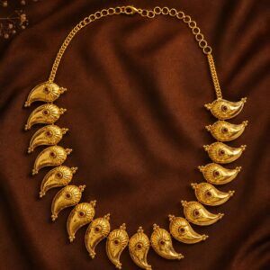 Maangalya Necklace – Traditional Gold-Plated Temple Jewellery