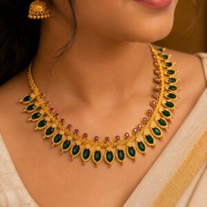 Authentic Nagapadam Necklace | Traditional Kerala Temple Jewellery