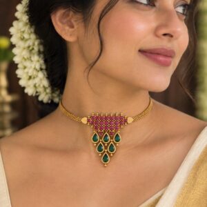 Gopi Choker Necklace — Kerala Traditional Jewellery | Mayukhi Collection